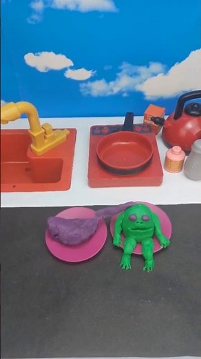 Monster Clay from Play Doh | Stop Motion Animation #toys #playdoh