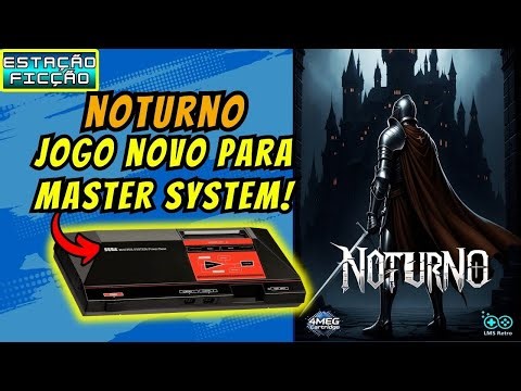 Novo jogo para Master System em 2025! Unboxing + Gameplay de NOTURNO
