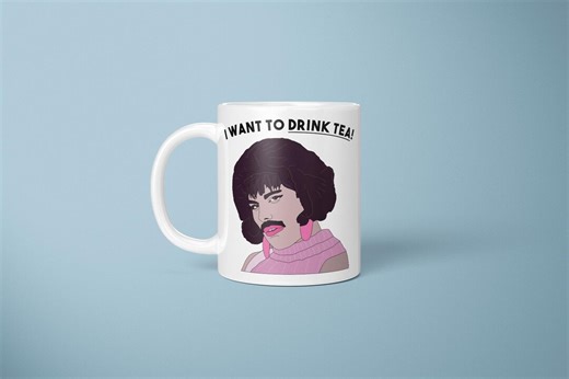 Freddie Mercury Pun Mug, Freddie Mercury Mug, I Want to Drink Tea, Queen Fan, Queen Mug, Break Free - Etsy UK