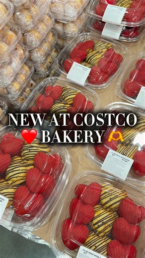 Costco just added filled heart madeleines to the bakery and they’re almost too cute to pass up. Soft, buttery cake with a sweet center makes these perfect for dessert trays, celebrations, or a little bakery treat at home. Share this with someone who loves bakery finds. #costcofinds #costcowonders #costcoinfluencer #costcobakery #dessert | Costco Wonders