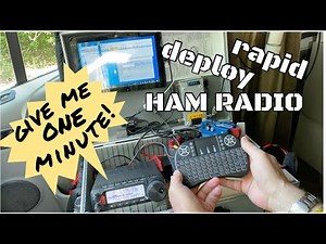 My Ham Radio Outdoors: 1min deployable Go-box, mini EFHW 80-10 antenna, FT-891 radio.