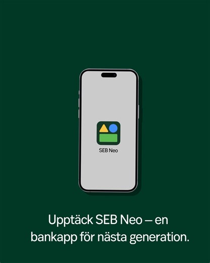 Visste du att vi har en ny, gratis bankapp för alla under 18 år? SEB Neo hjälper barn och unga att tidigt lära sig att spara, ha koll på sina pengar och förstå sina köpvanor. Vi är övertygade om att bra ekonomiska vanor startar tidigt. Med SEB Neo ger du ditt barn chansen att ta ansvar för och lära sig om sin ekonomi. Kom igång med SEB Neo idag! Läs mer om hur du gör: https://seb.se/privat/digitala-tjanster-och-sakerhet/vara-appar/appen-for-unga | SEB