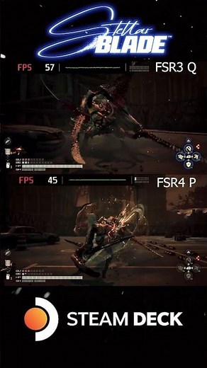 Stellar Blade Steam Deck Performance Test | FSR3 vs FSR4 #stellarblade #steamdeck #gaming