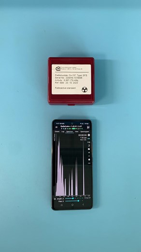 #radiation #spectrometer #radiacode #isotope #spectrum #cs137