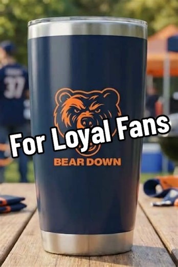 Built for long games and loyal fans 🐻 #footballgifts #chicagobears #nflfootball #tumblersoftiktok #nflgifts