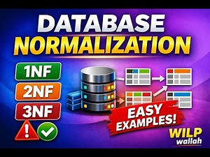 Database Normalization Explained Clearly | 1NF 2NF 3NF with Examples | DBMS | WILP wallah