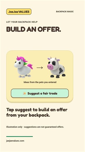 Your backpack could be your next trade ✨ #adoptme