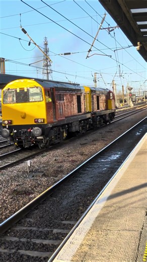 Rail adventure class 20 diesel locomotives at Doncaster train station 19/12/35 #train #railway