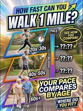 How Fast Can You Walk a Mile? See How Your Pace Compares by Age