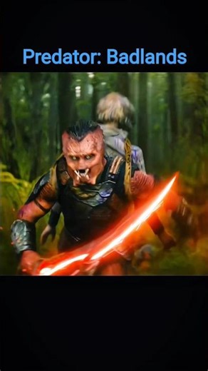 Predator: Badlands (2025) | Dirk Shocked as Little Sprout Mimics His Every Move 😱 #shorts