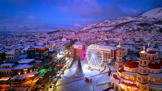 Seasonal Majesty by Drone: Christmas Trees Light Up the Skies
