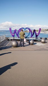The WOW Sign has arrived and has got its shine on this year thanks to WellingtonNZ and Resene Be sure to tag us in all your pics 💜📸 | World of WearableArt (WOW)
