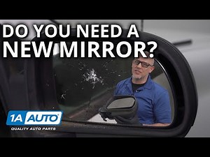 Car or truck side mirror broken? Easily tell if you need new glass or whole mirror.