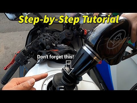 How to fill a motorcycle gas tank… NOT as simple as you think