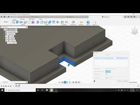 How to round off edges in fusion 360: fillet tool
