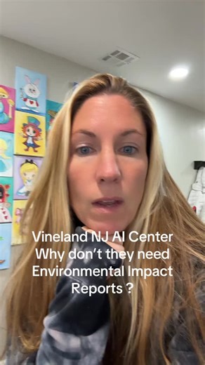 Teacher In NJ on Instagram: "Vineland has a major AI center going in and the residents want an environmental impact report but it doesn’t seem like they need one to move forward. #vinelandnj #ai #cumberland #electricity #water"