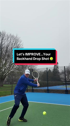 Let’s IMPROVE…your backhand drop shot 🎾 Your backhand drop shot shouldn’t be a guess…it should be a weapon 👀 Learn the key technique that makes this shot deadly and catches your opponent off guard! Try this in your next match and see the difference Follow The TennisMD for more tennis tips 🎾 #fyp #tennis #tenniscoaching #dropshot #sports