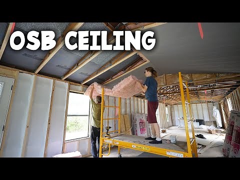 Starting the Ceiling was a Struggle! - Salvaged Mobile Home Rebuild