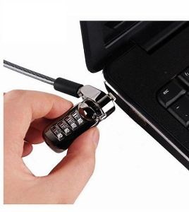 [Hot Item] High Quality Safety Computer 4 Dials Anti Theft Combination Laptop Cable Lock