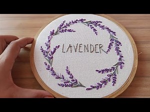 Lavender embroidery pattern || Embroidery tutorial || Embroidery for beginners - Let's Explore