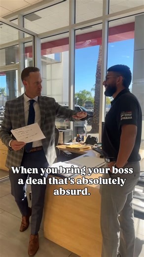 Toyota of Redlands on Instagram: "“I mean it was worth a try right?”🤷🏻‍♂️ #saleshumor #dealershiplife #funnyreelsvideo"