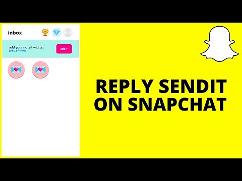How To Reply To Sendit On Snapchat
