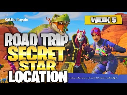 Fortnite Battle Royale Season 5 Week 5 Secret Battlestar Location (“Road Trip” Challenges)