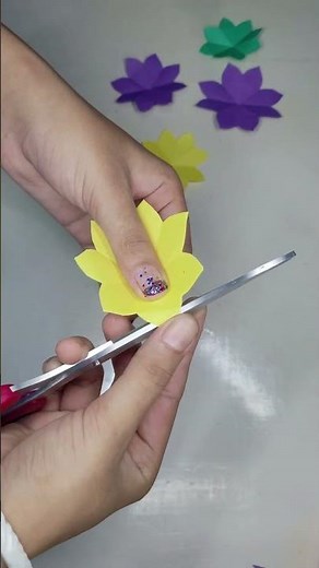 Beautiful Paper Flower Making Tutorial | Easy Craft for School Project