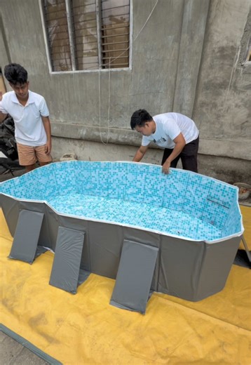 Easy Setup Folding Pool for Summer Fun