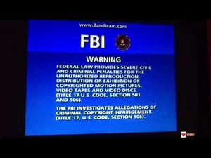 Columbia Tristar FBI Warning/Attention Screen