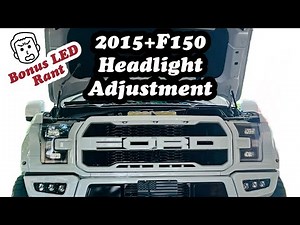 STOP Blinding People! Ford F150 Headlight Adjustment. How I fixed mine.