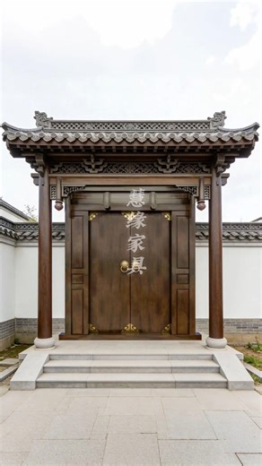 Courtyard Gate Making Craftsmanship | Antique Wooden Door (Real) 🪵🏮#ubwoodcraftstudio #woodworking