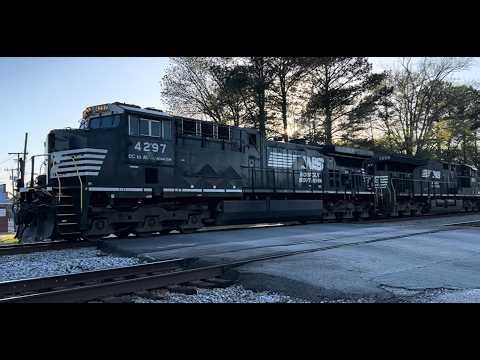 Norfolk Southern GE AC44C6M & ET44AC and Amtrak in Ivor, VA 4-9-26
