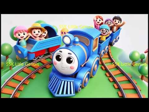 Blue train nursery song # Blue train round and round nursery rhyme for kids # Blue train song kids