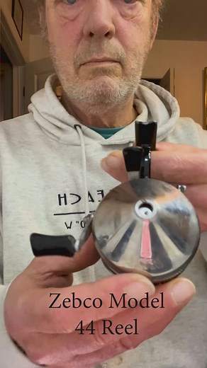 Vintage Zebco Spinner Model 44 Fishing Reel with the Trigger Under Spin. Reel was made in the USA and releases and catches the line and it still works as it should. It’s an older reel and could use a good oiling since it has been sitting for many years. #fishing #zebco | John Williams