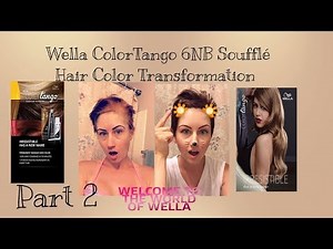 HOW TO COLOR USING Wella ColorTango 6NB Soufflé on Bleached Hair (Part 2)
