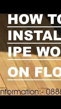 How to Install IPE Wood on Floor/Installation of IPE Wood/Aluminium Frame of IPE Wood/DIY IPE Wood