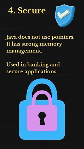 👉 Features of java 🚀 simple | secure | powerful. #Java # programming # coding # Learn java