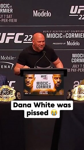 That time Dana White was furious after Daniel Cormier fell 2 days before the fight 😭 | Happy Punch