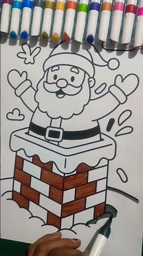 How to Draw a Cute Christmas Tree | Easy Step by Step Tutorial#santaclaus