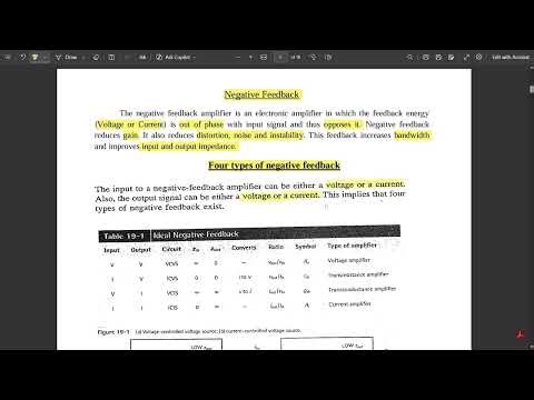 1 Intn to Negative feedback types, VCVS,VCIS,ICVS,ICIS Amplifiers