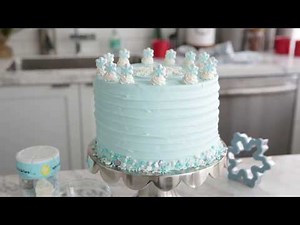 How To Make A Snowflake Cake
