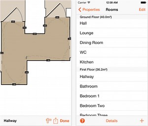 RoomScan: use iPhone to measure your home and create floor plans