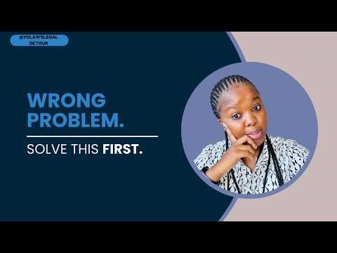 You're Solving the Wrong Problem.