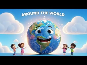 Super Cute Country Learning Song for Kids ✈️ | Around the World | 3D Animation + Catchy Rhyme 2026