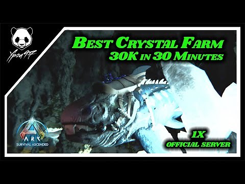 The BEST Underwater CRYSTAL FARMING Location - 1 Slot Cap In 30 Minutes | ARK: Survival Ascended