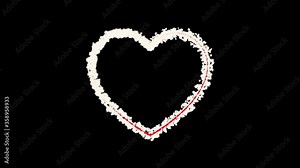 Heart Shape Particle Animation with QuickTime / Alpha Channel / Prores 4444. Can be used with any kind of Celebration events and Give your Work more alive view.