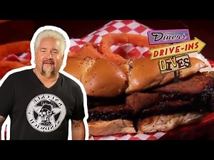 Guy Fieri Eats Texas Brisket | Diners, Drive-Ins and Dives | Food Network