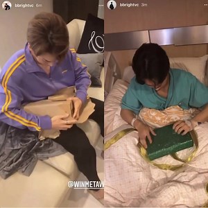 Bright knows what makes Win extremely happy ... 😍😍😍 | Bright - Fan