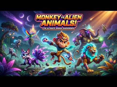 MONKEY vs ALIEN ANIMALS! | The Ultimate Futuristic Jungle Battle